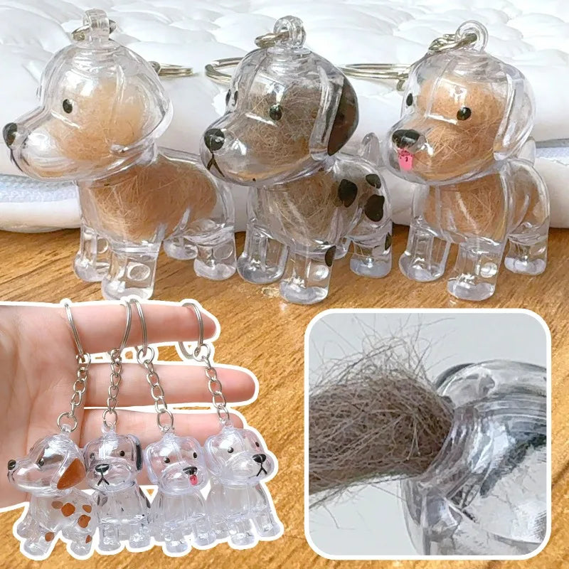 PawMemories™ – Transparenter Haustier-Haar Anhänger | Persönliches Erinnerungsstück & Memorial Geschenk für Tierliebhaber