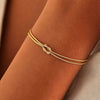 Letzter Tag 1+1 GRATIS | Elegantes Love Knot Armband – Symbol der ewigen Liebe!