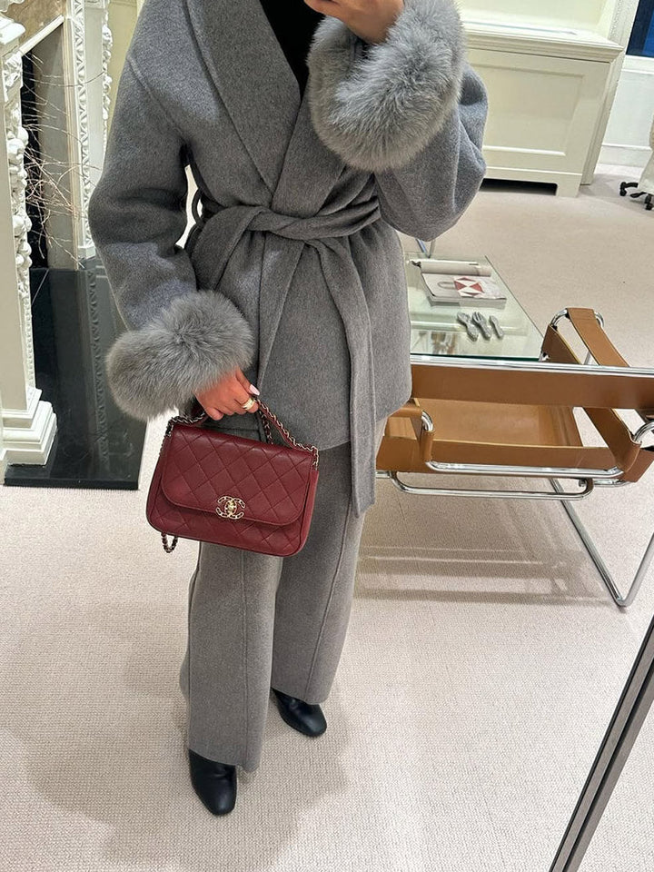 Damenjacke mit Kunstpelz – Elegant & Warm