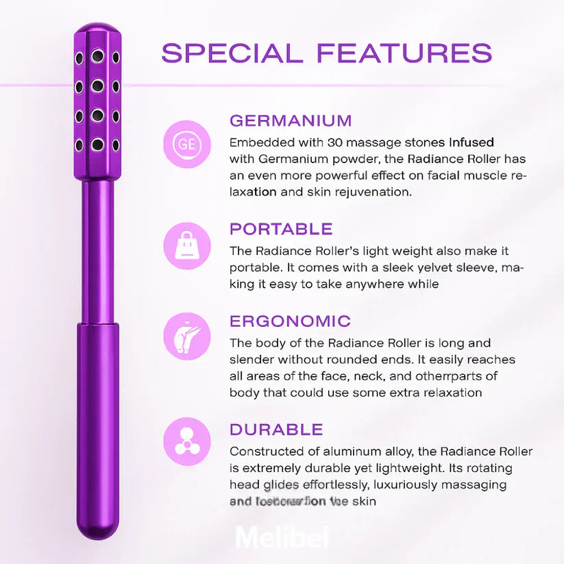 GlowSculpt™ – Luxuriöser Gesichtsmassage-Roller für straffere Konturen & strahlenden Teint | Fördert Durchblutung