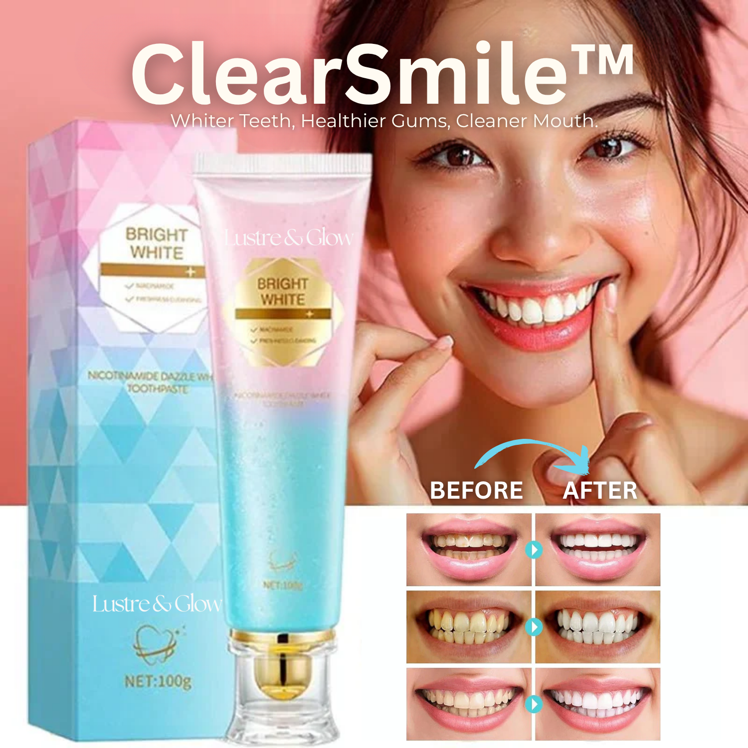 Niacinamid-Zahnpasta „Daily Bright“ – sanftes Whitening & frischer Atem
