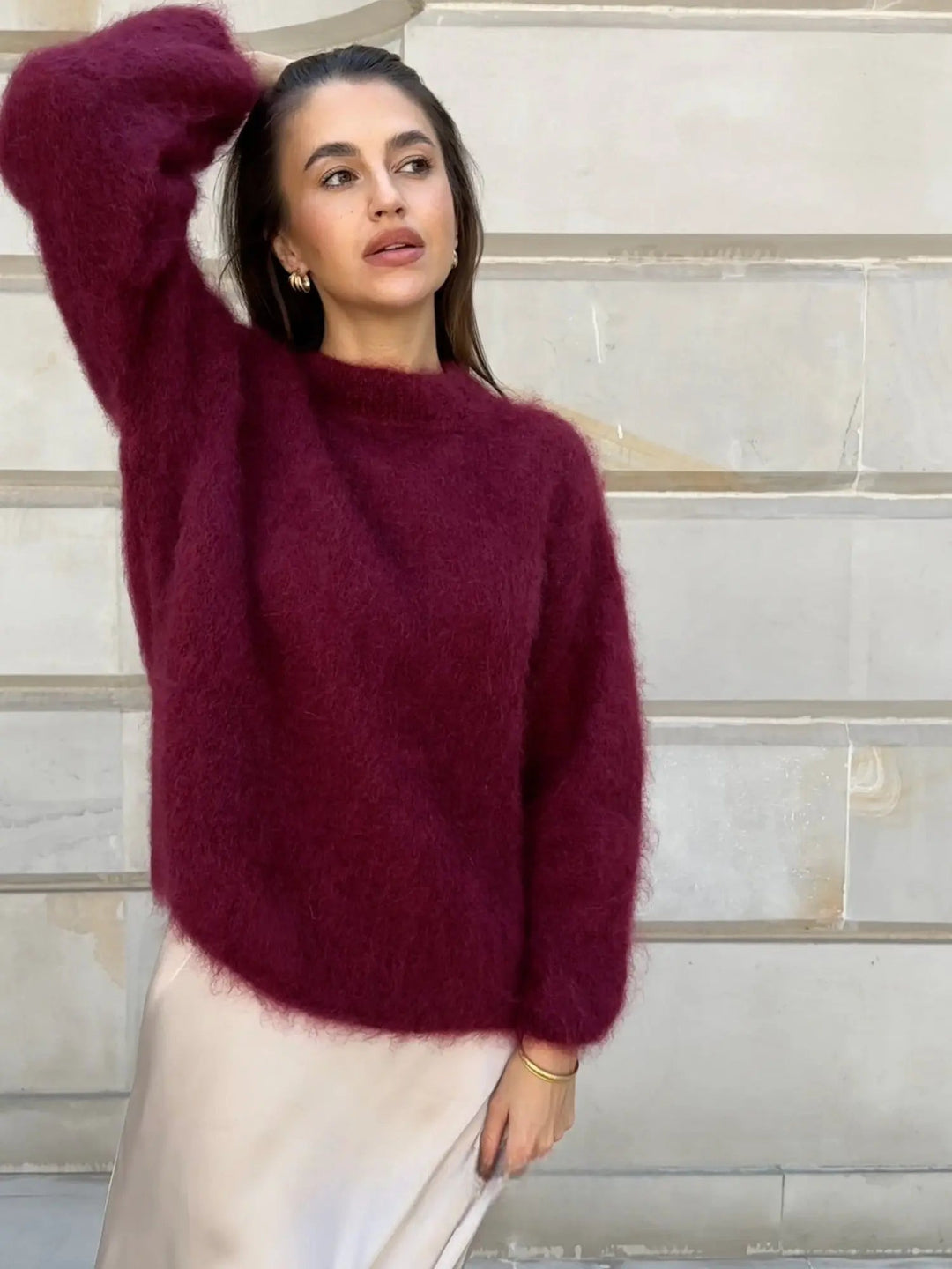 Damen Mohair-Pullover – Weich, Elegant & Warm