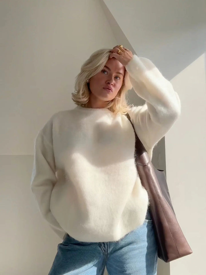 Damen Mohair-Pullover – Weich, Elegant & Warm