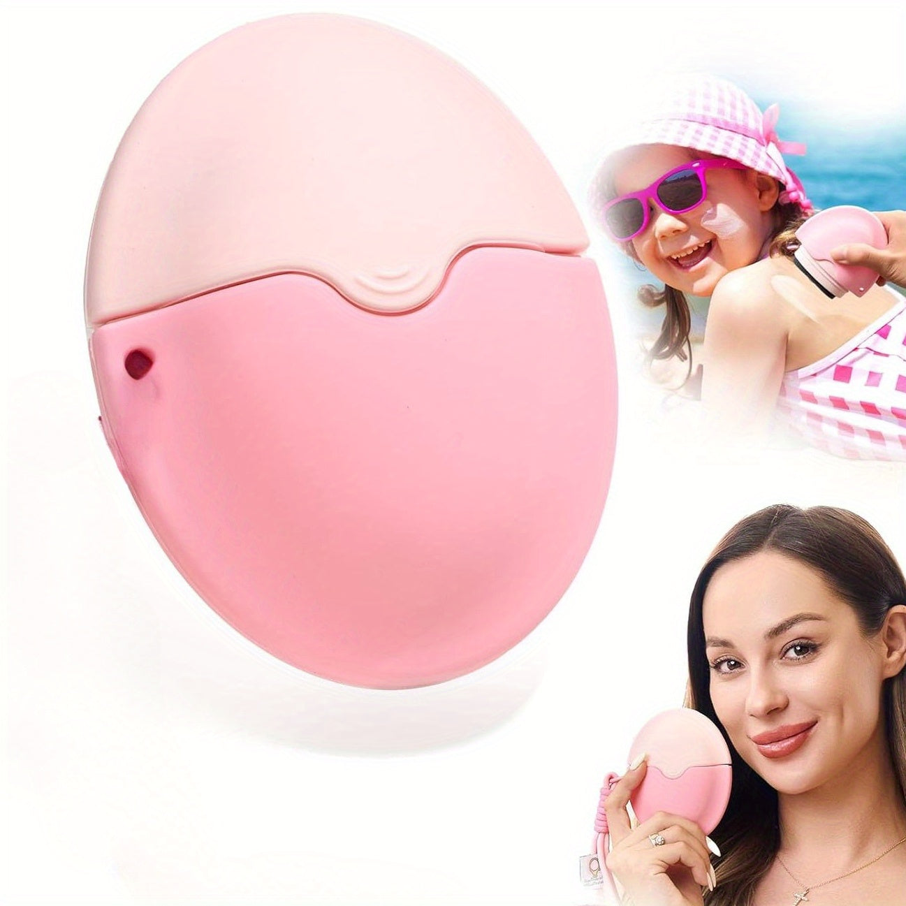 SunscreenRoll™ – Der tragbare Silikon-Sonnenschutz-Applikator mit Rollball und Schutzhülle