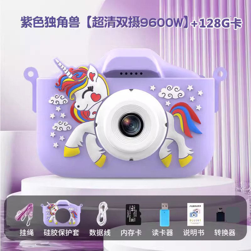 The X5S children's camera can take high-definition pictures of cartoon toys, a all single-lens  camera, and a new mini camera for students