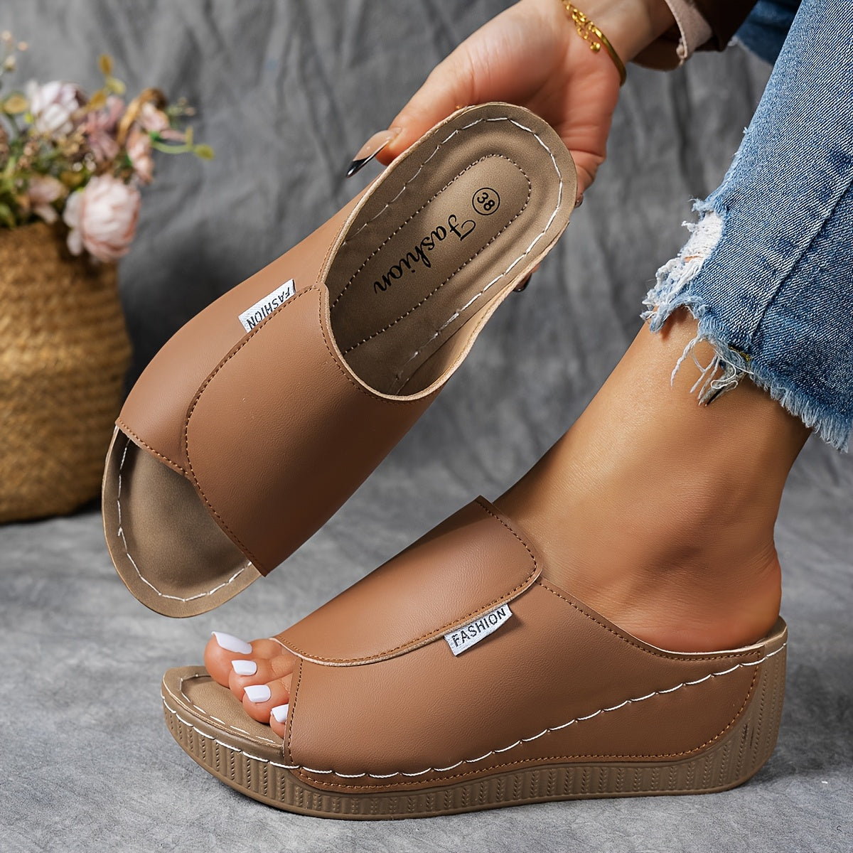 Bequeme Damenslipper mit Fußgewölbeunterstützung – Atmungsaktive Sommer-Schuhe