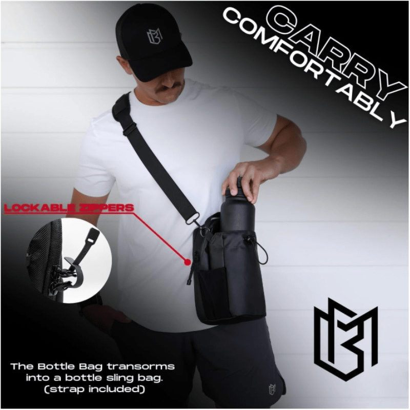 MagFit Pro™ – Magnetische Sporttasche mit Flaschenhalter | Robuste Nylon Gym Bag für Fitness, Yoga & Training