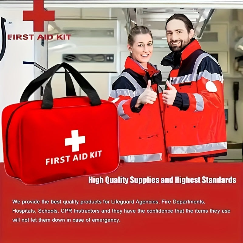 184-teiliger Erste-Hilfe-Kit – Tragbare & Multifunktionale Notfalltasche für Outdoor, Camping & Zuhause | Umfassende Medizinische Versorgung mit 30 Arten von Zubehör