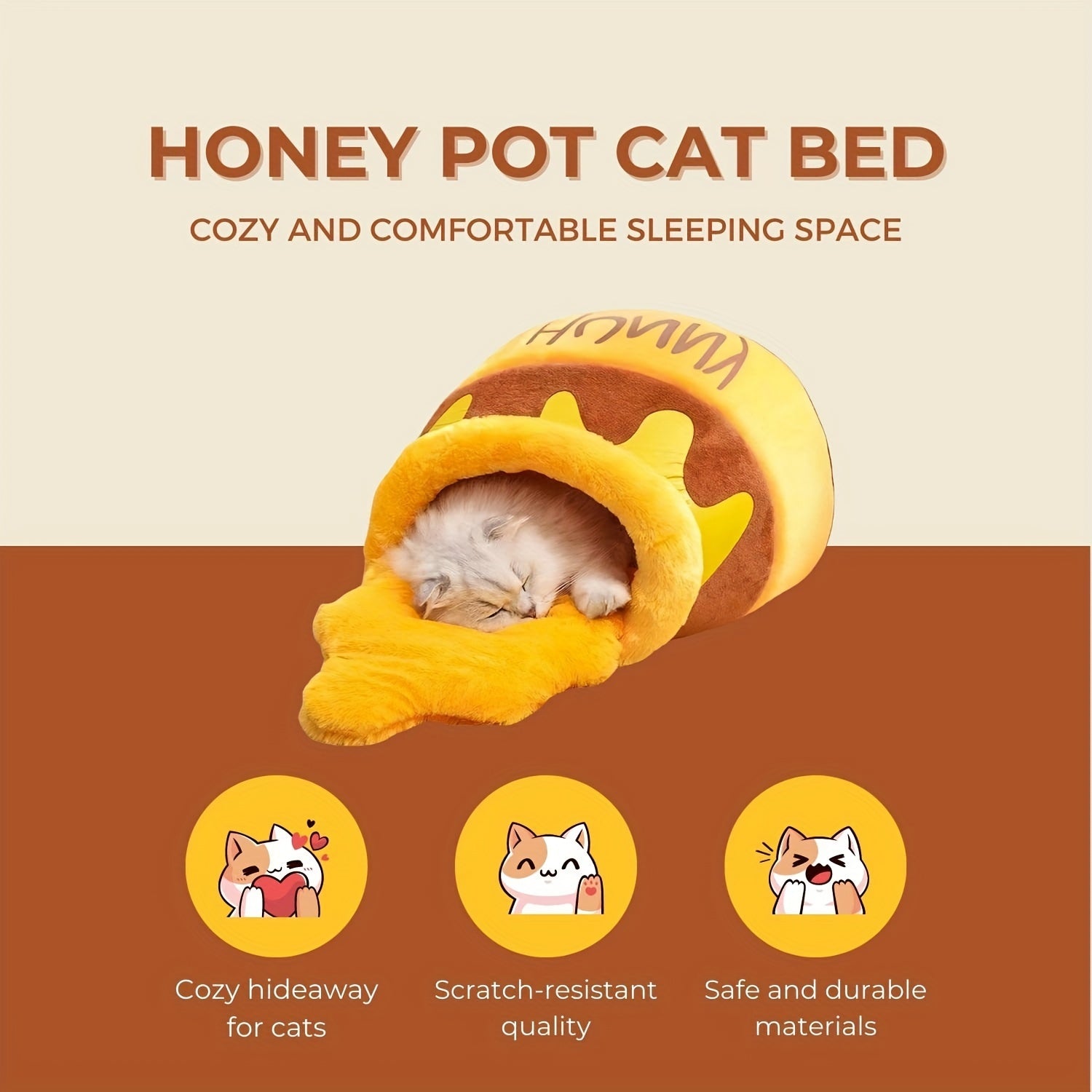 Cat Nest Shape Cat Sofa Bed Cute And Comfortable Pet Cat House Can Be Inverted Multifunctional Soft Pet Bed Suitable for Small Cats And Dogs Nest, Pet House