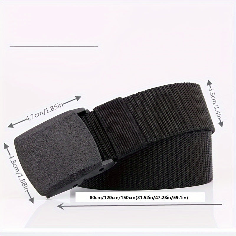 Flexibler Taktischer Canvas-Gürtel – Unisex, Leicht & Strapazierfähig für Jeden Anlass!