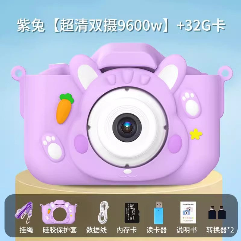The X5S children's camera can take high-definition pictures of cartoon toys, a all single-lens  camera, and a new mini camera for students