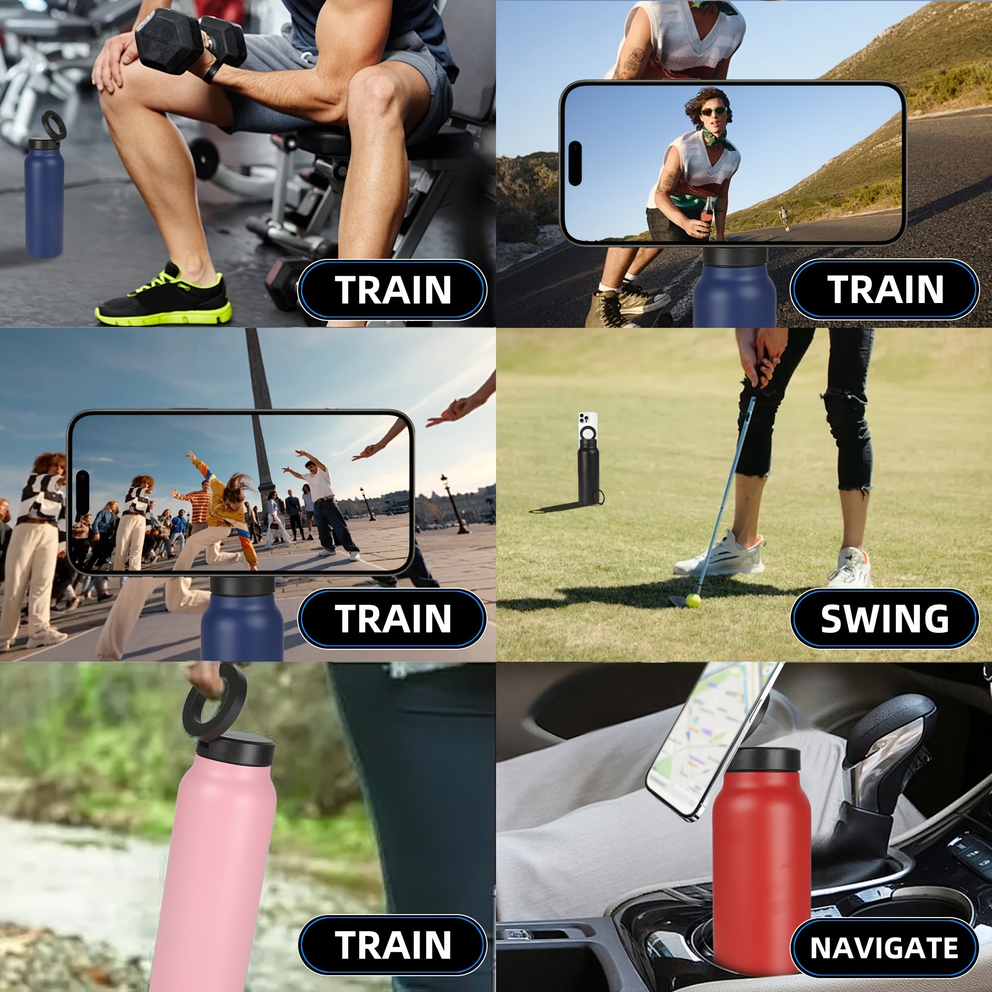 MagneticHydrate™ – Die Magnetische Edelstahl-Sport-Wasserflasche für 24 Stunden Kalt & 12 Stunden Heiß