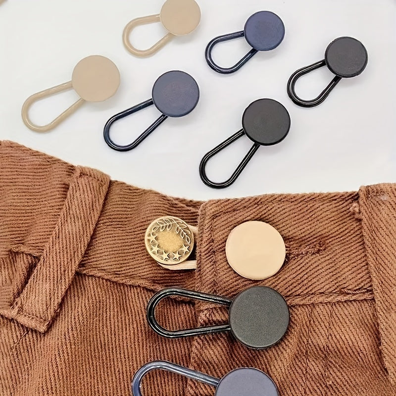 6er-Pack Universelle Taillenband-Verlängerungen – Verstellbar & Nahtlos für Jeans und Freizeitlooks