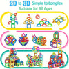 Magnetische Konstruktionsbausteine – Kreatives STEM-Spielzeug für Kinder | Lernspielzeug mit starken Magneten & bunten Farben!