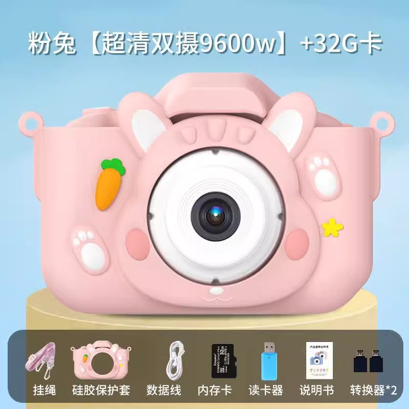 The X5S children's camera can take high-definition pictures of cartoon toys, a all single-lens  camera, and a new mini camera for students