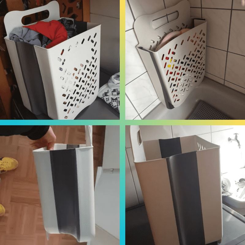 SpaceSaver LaundryPro™ – Platzsparender Wäsche-Organizer & Wäschekorb für Waschküche, Bad & Haushalt