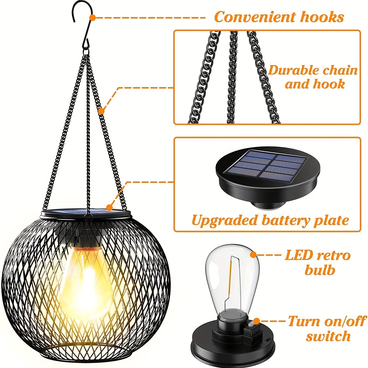 SolarGlow™ | Luxuriöse Solar-Außenleuchte – Elegante Gartenbeleuchtung für Terrasse und Garten