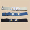 3 Stück Daisy Flower elastische Gürtel für Frauen - Casual Sweet Style, gewebte Wochenendgürtel für Jeans