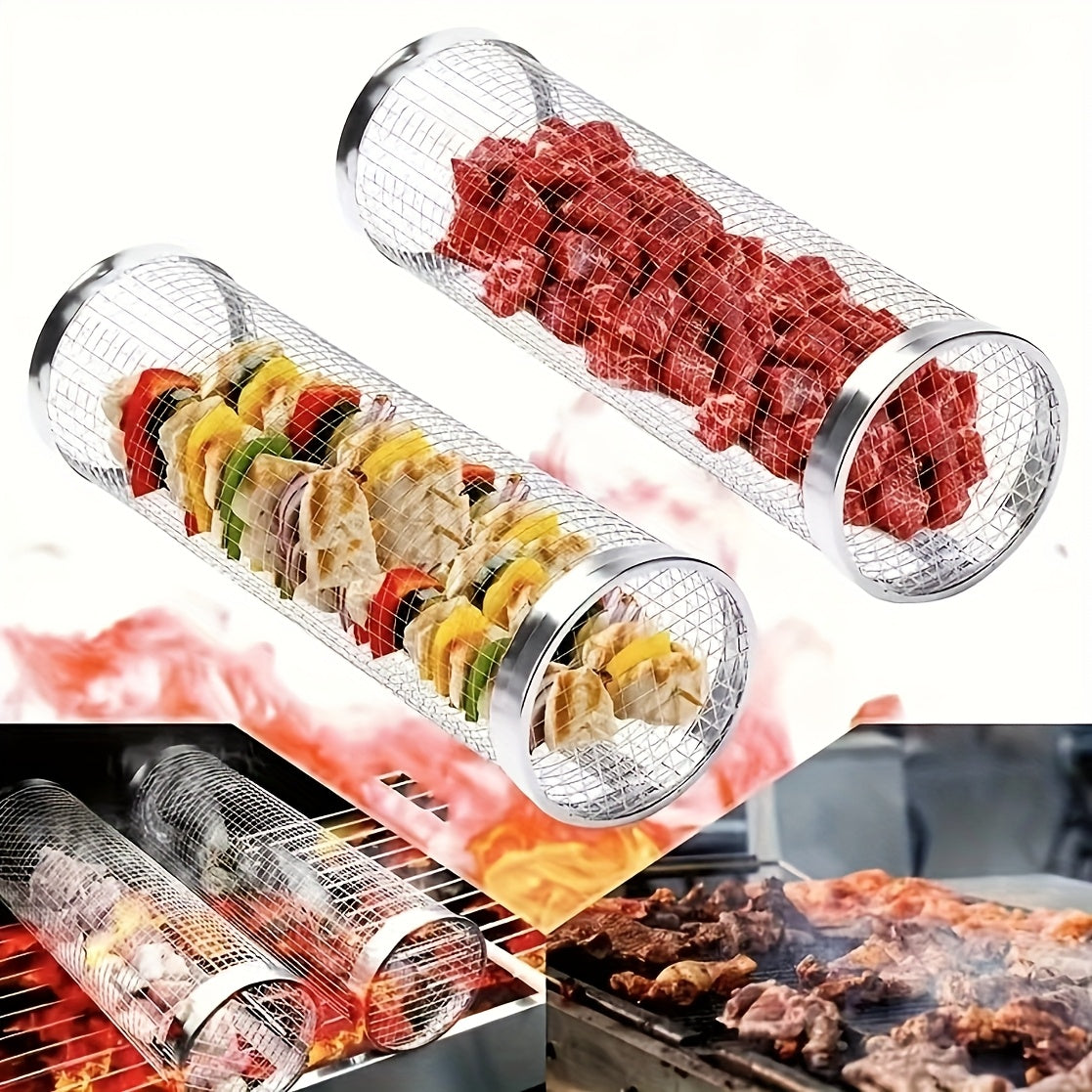 BBQGrill™ – Tragbarer, rollender Grillkorb aus Edelstahl (1+1 GRATIS Aktion)
