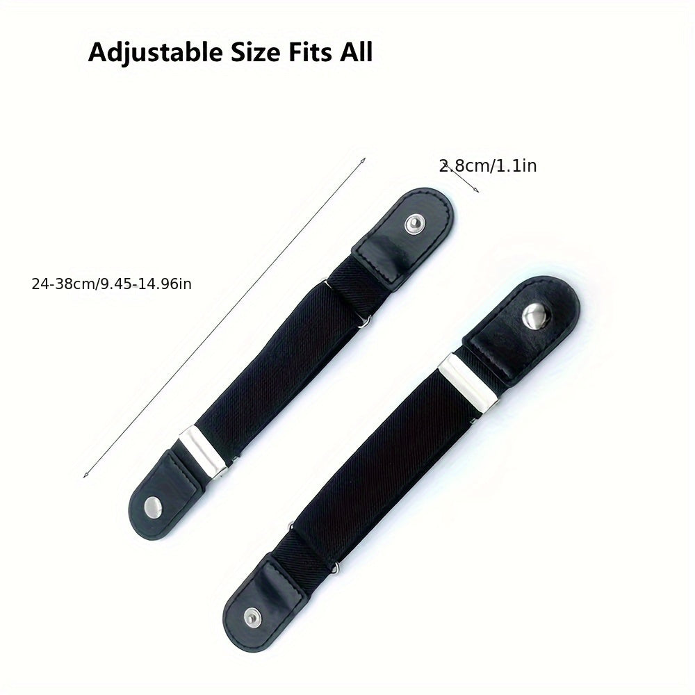 2 stks Elastischer Gürtel ohne Schnalle – Bequemer, verstellbarer Gürtel für perfekten Sitz