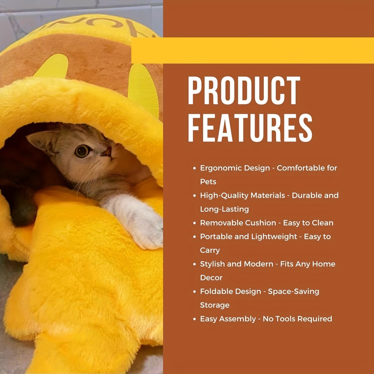 Cat Nest Shape Cat Sofa Bed Cute And Comfortable Pet Cat House Can Be Inverted Multifunctional Soft Pet Bed Suitable for Small Cats And Dogs Nest, Pet House
