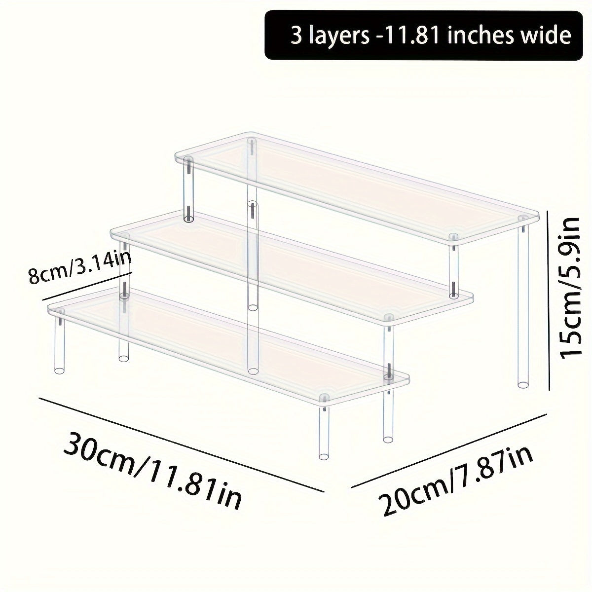 ClearView™ Acryl-Organizer für Parfüm & Kosmetik