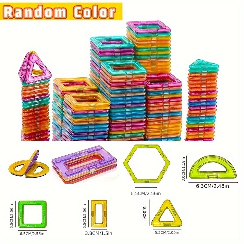 Große Magnetische Baukasten-Set – Kreatives & Lernförderndes STEM Spielzeug für Kinder (3+) | Perfektes Geschenk für Geburtstag & Weihnachten!