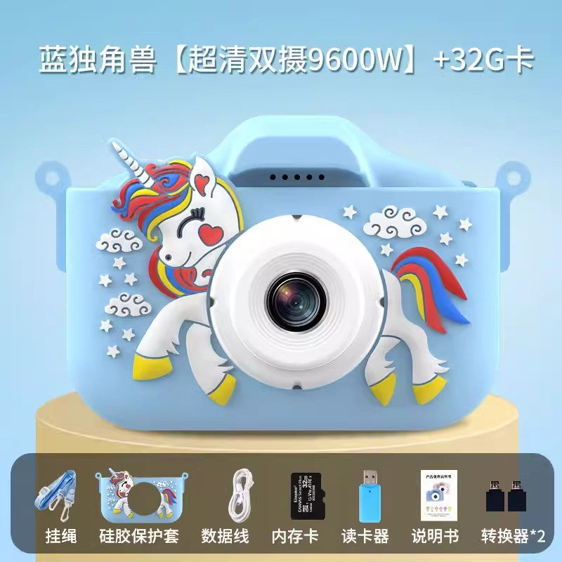 The X5S children's camera can take high-definition pictures of cartoon toys, a all single-lens  camera, and a new mini camera for students