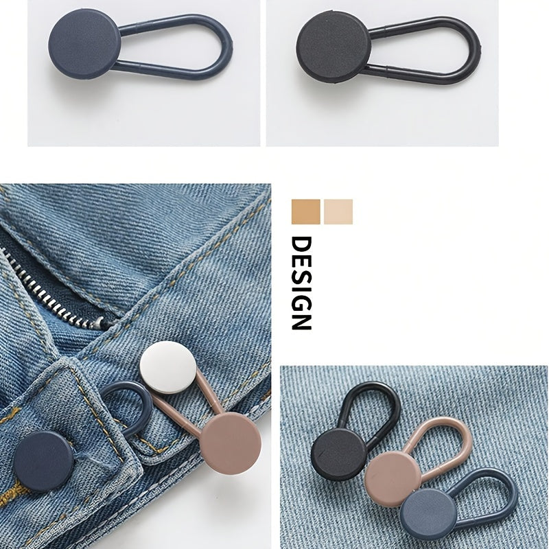 6er-Pack Universelle Taillenband-Verlängerungen – Verstellbar & Nahtlos für Jeans und Freizeitlooks