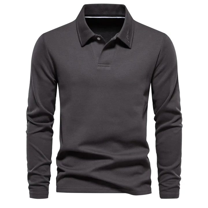 Herren Langarm-Poloshirt – Stilvoll & Bequem