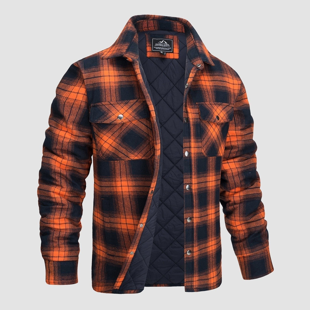 Herren Flanell Overshirt – Schwarz-Weiß | Zeitlos, warm & stylisch