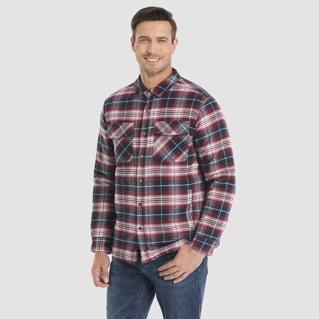 Herren Flanell Overshirt – Schwarz-Weiß | Zeitlos, warm & stylisch