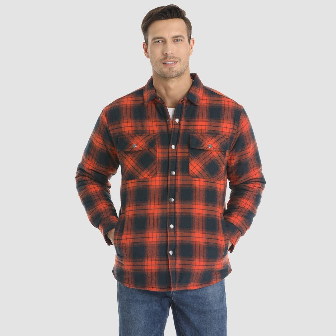 Herren Flanell Overshirt – Schwarz-Weiß | Zeitlos, warm & stylisch